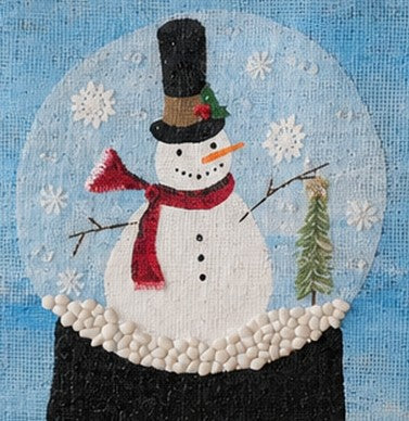 Hand-Painted Snow Globe Tote Bag