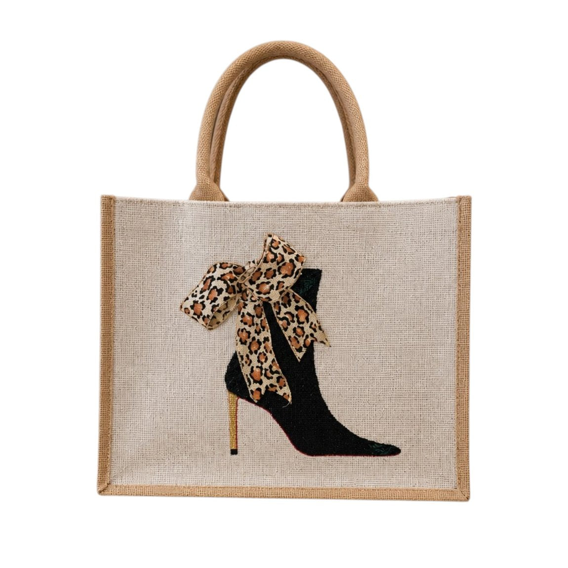 Hand-Painted Red Bottom Booties Tote Bag
