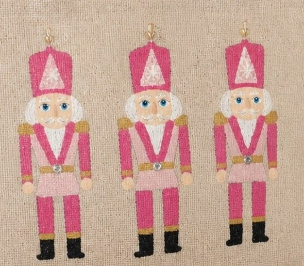 Hand-Painted Pink Nutcrackers Tote Bag