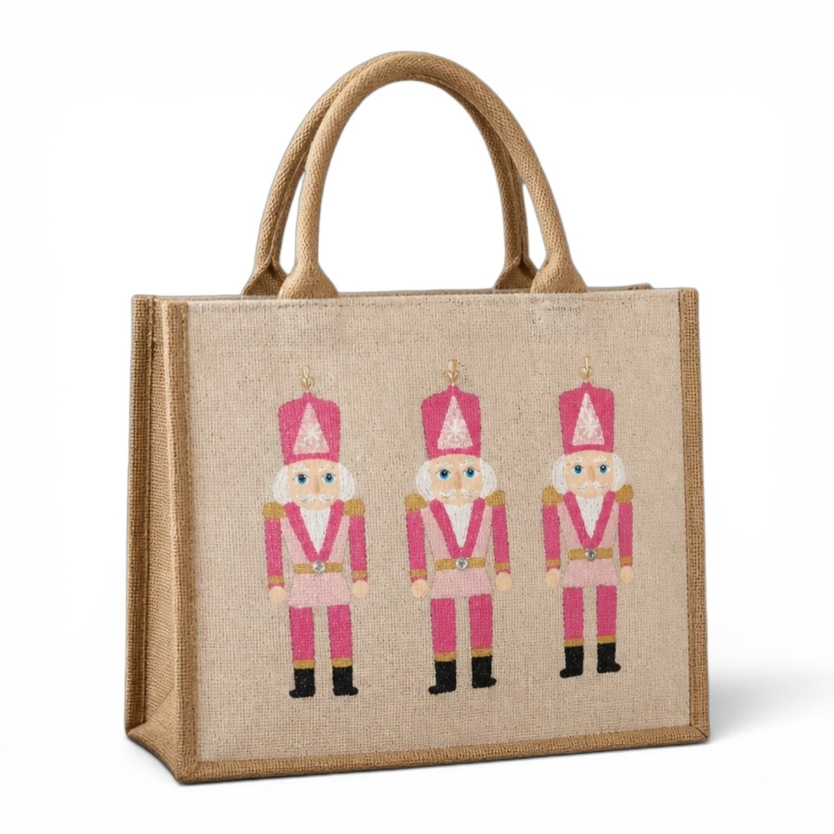 Hand-Painted Pink Nutcrackers Tote Bag