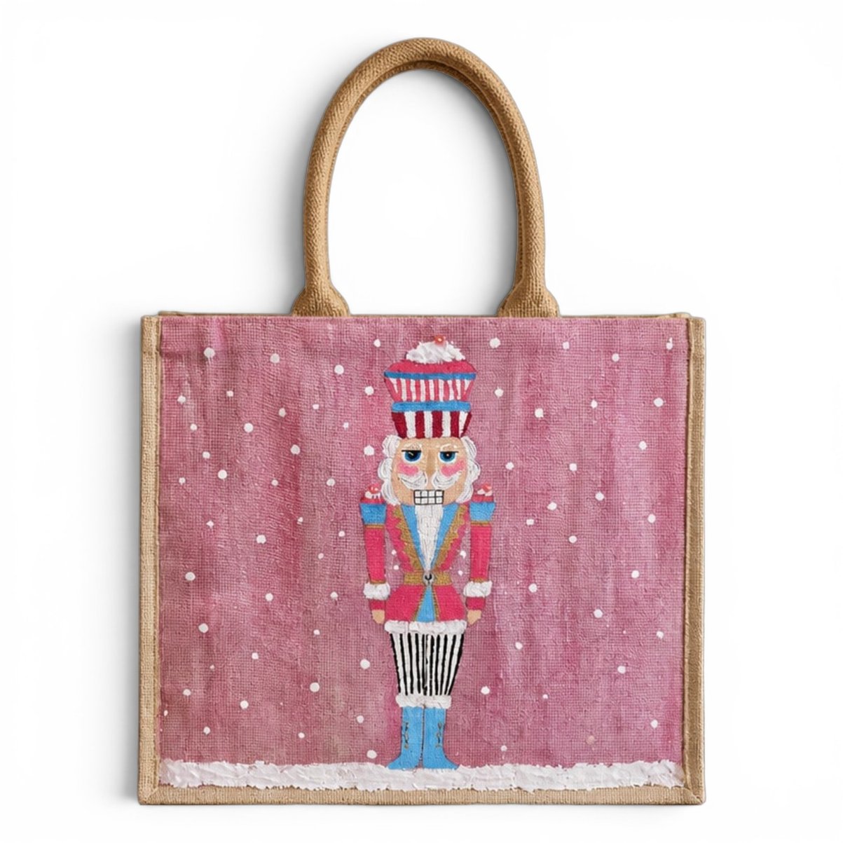Hand-Painted Cupcake Nutcracker Tote Bag